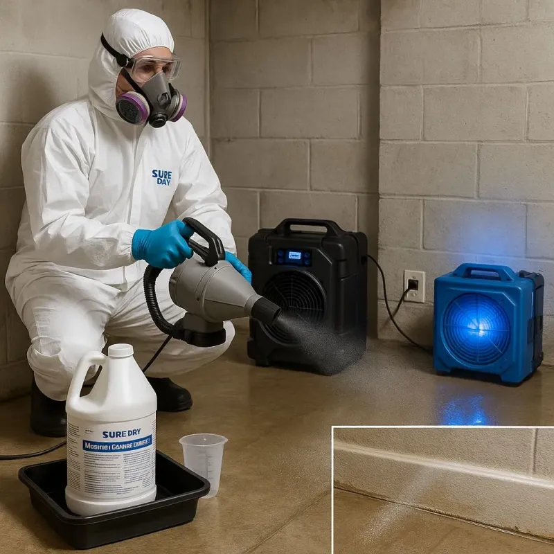 Sanitization and Odor Removal process in Lewisville, TX